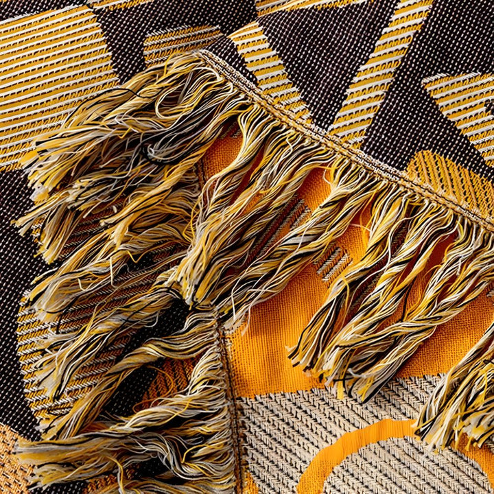 PatchworkFlair: Coperte in cotone con design tribale reversibile e look elegante – per camera da letto e soggiorno