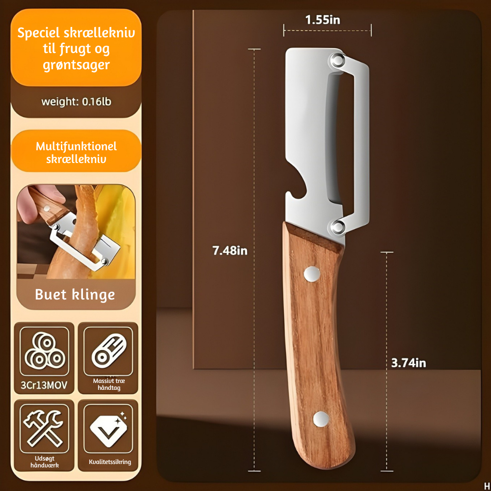 PeelPro™ – Pelapatate Multifunzionale in Acciaio Inossidabile