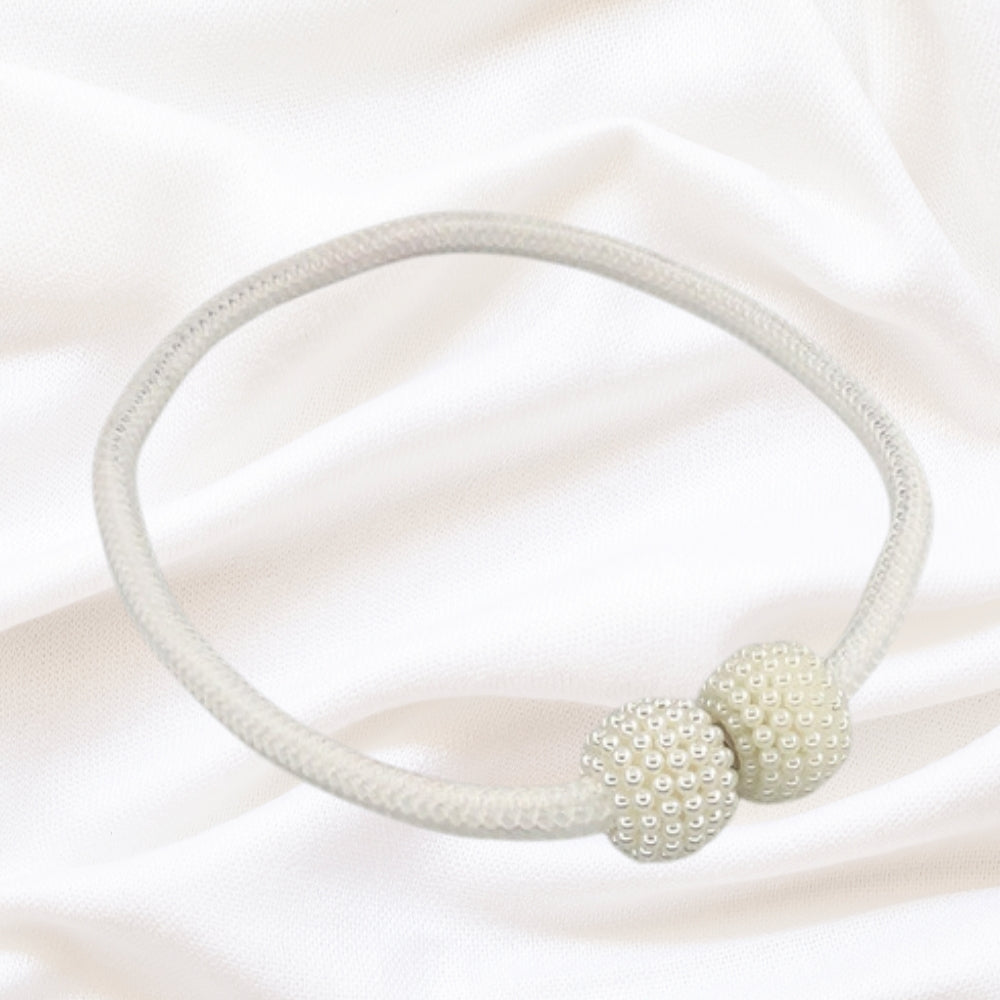 PerlaMagnet: Supporto per tende con perle e magnete – accessorio decorativo in set da 2