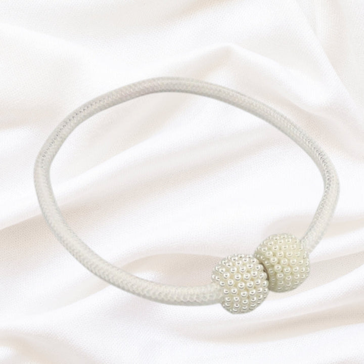 PerlaMagnet: Supporto per tende con perle e magnete – accessorio decorativo in set da 2