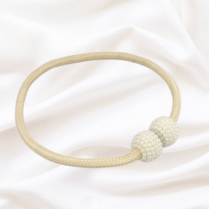 PerlaMagnet: Supporto per tende con perle e magnete – accessorio decorativo in set da 2