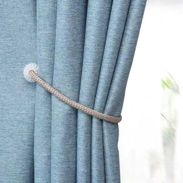PerlaMagnet: Supporto per tende con perle e magnete – accessorio decorativo in set da 2