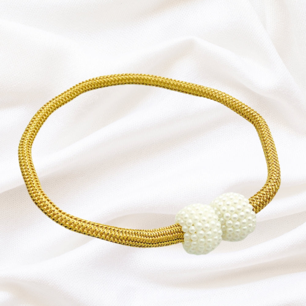 PerlaMagnet: Supporto per tende con perle e magnete – accessorio decorativo in set da 2