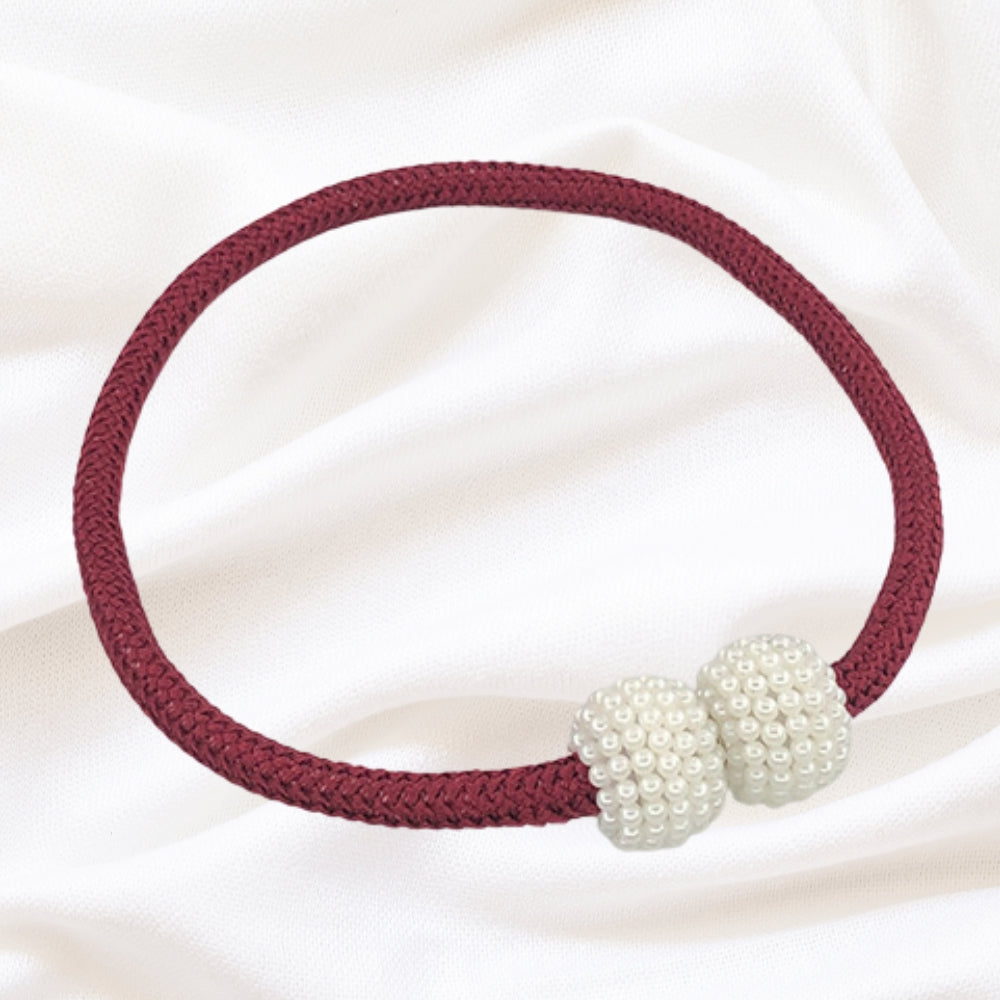 PerlaMagnet: Supporto per tende con perle e magnete – accessorio decorativo in set da 2