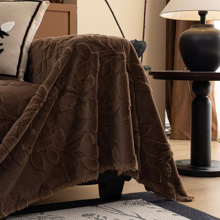 Petalia: Copridivano in microfibra floreale con struttura in rilievo e comfort accogliente – per divano e soggiorno