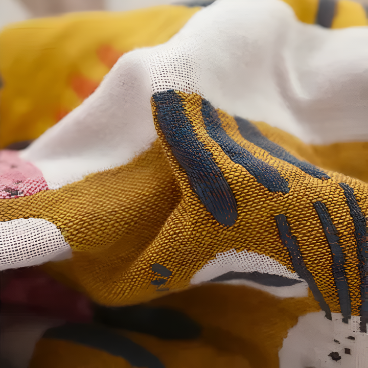 PfotenZauber: Coperte in cotone con un affettuoso motivo di gatto e un versatile design reversibile – per camera da letto e divano