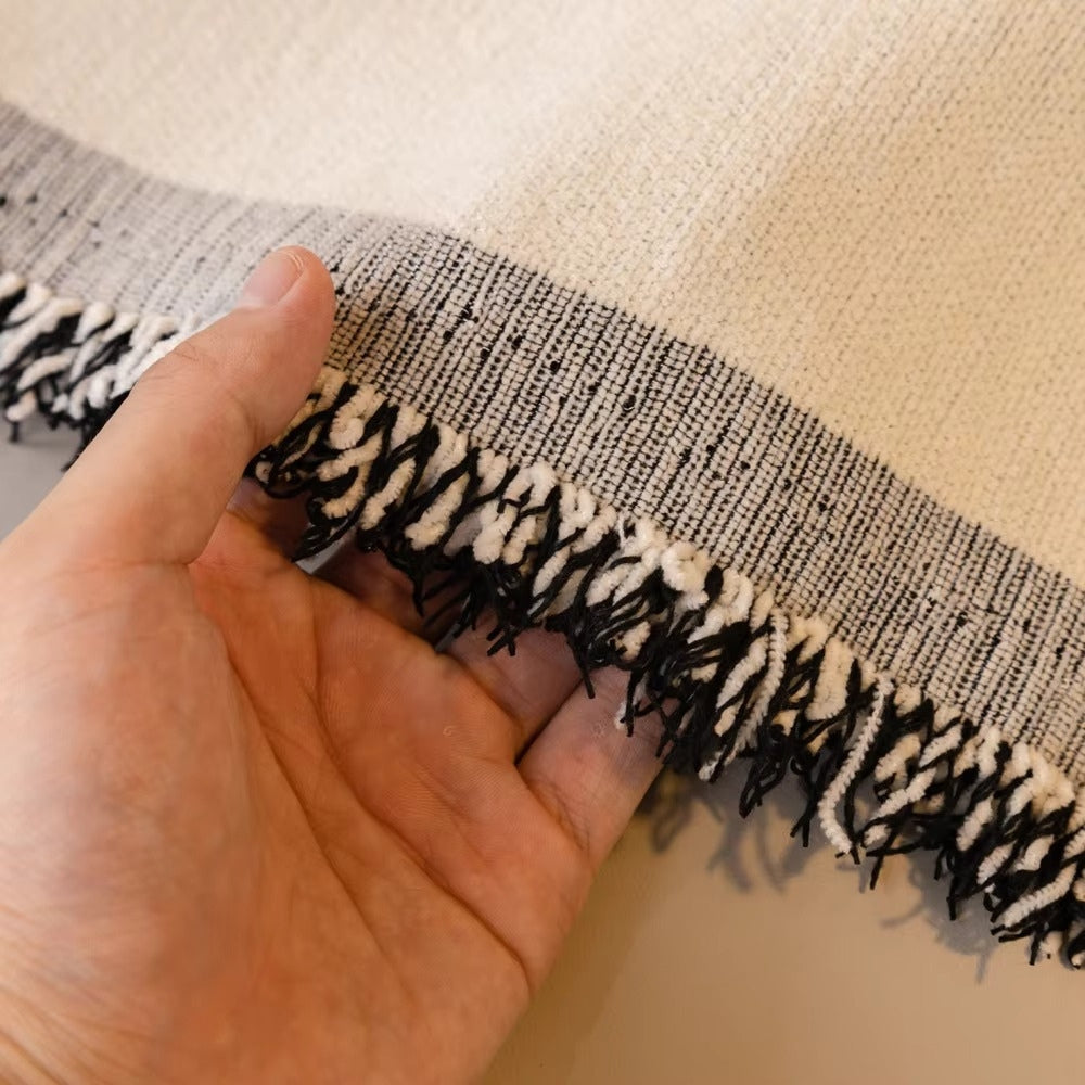 Arte del Pennello: Copertura per Divano in Chenille con Design Astratto a Pennellate &amp; Struttura Reversibile – per Divano &amp; Soggiorno
