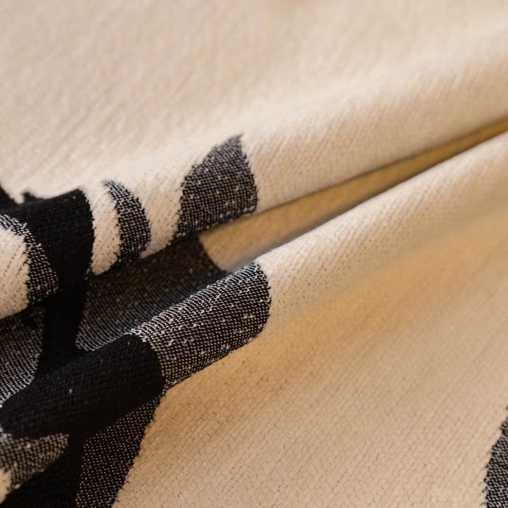 Arte del Pennello: Copertura per Divano in Chenille con Design Astratto a Pennellate &amp; Struttura Reversibile – per Divano &amp; Soggiorno