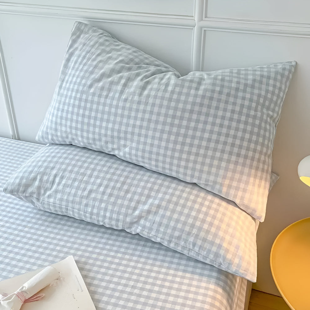 PlaidKomfort: Fodera per cuscino a quadri in design classico – facile da curare e decorativa per gli ambienti domestici (2 pezzi)