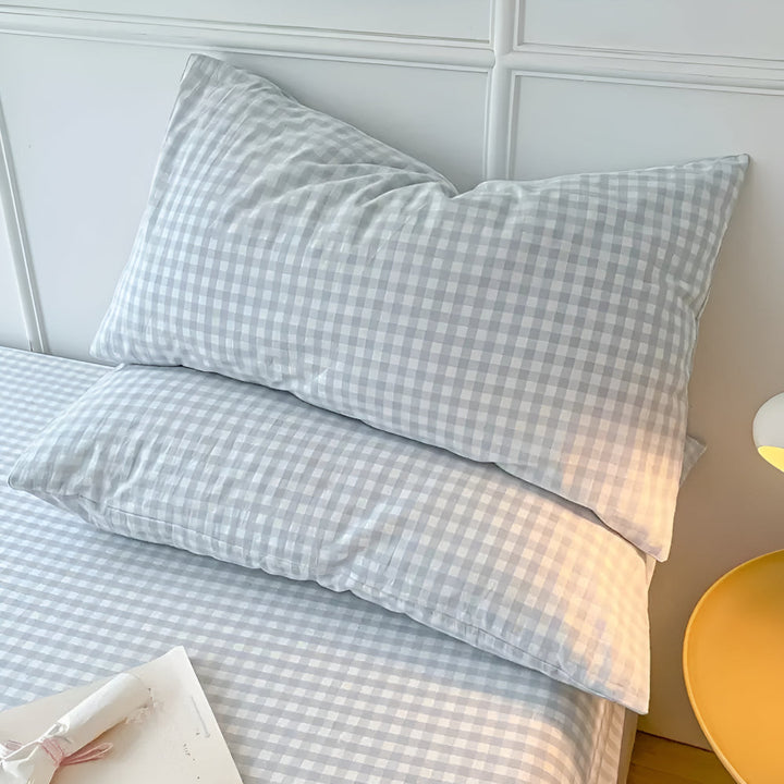 PlaidKomfort: Fodera per cuscino a quadri in design classico – facile da curare e decorativa per gli ambienti domestici (2 pezzi)