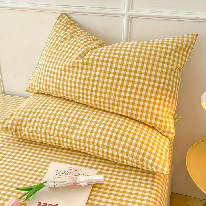 PlaidKomfort: Fodera per cuscino a quadri in design classico – facile da curare e decorativa per gli ambienti domestici (2 pezzi)