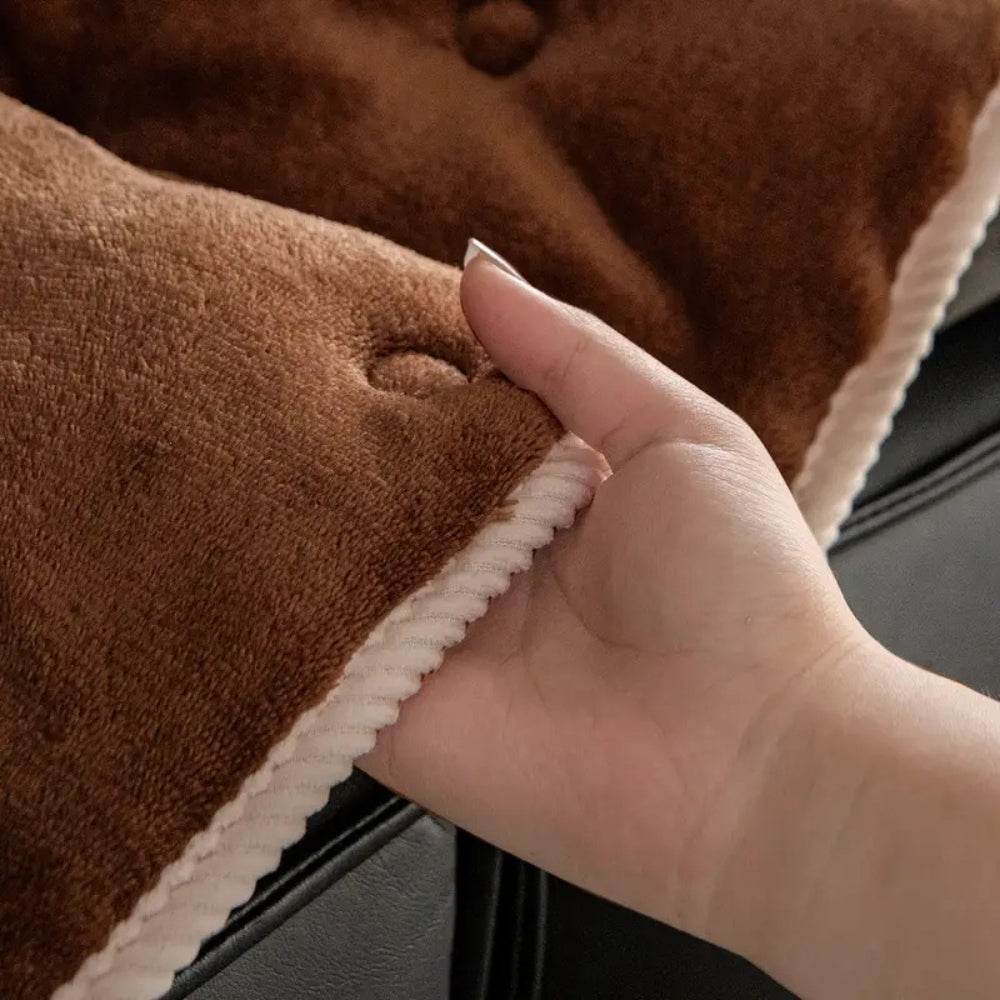 PlüschEleganz: Copertura per divano con bottoni e morbida imbottitura – per salotto e divano