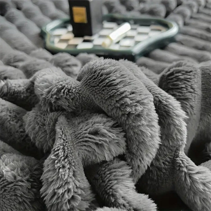 Coperta Morbida e Elegante a Righe per Divano, Letto e Area Living