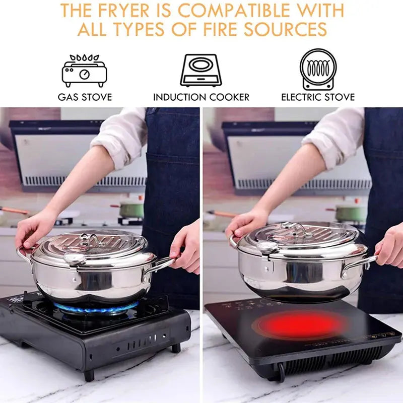 CrispMaster™ Friggitrice Sicura ad Alte Prestazioni