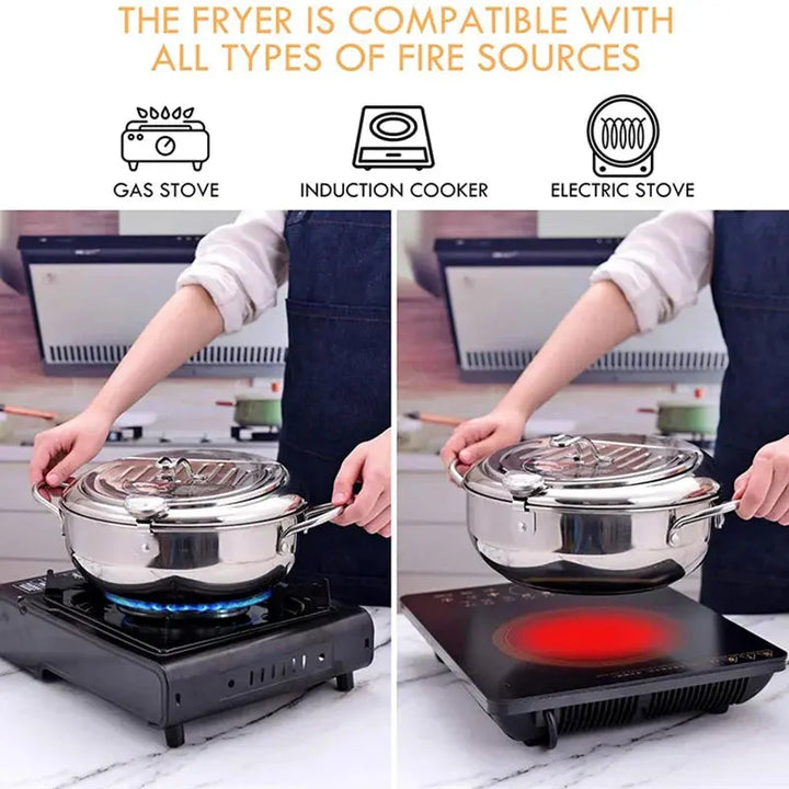 CrispMaster™ Friggitrice Sicura ad Alte Prestazioni