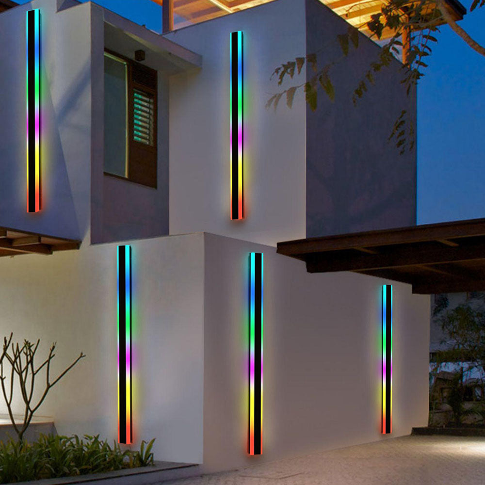 AeroBeam: Applique LED Lineare da Esterno – Lampada da Parete Resistente alle Intemperie in Metallo e Acrilico per Giardino e Corridoio