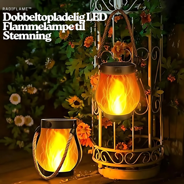 RadiFlame™ – Lampe LED à Flamme Double Rechargeable pour l&