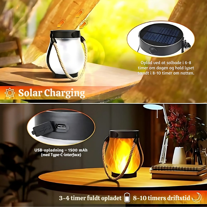 RadiFlame™ – Lampe LED à Flamme Double Rechargeable pour l&
