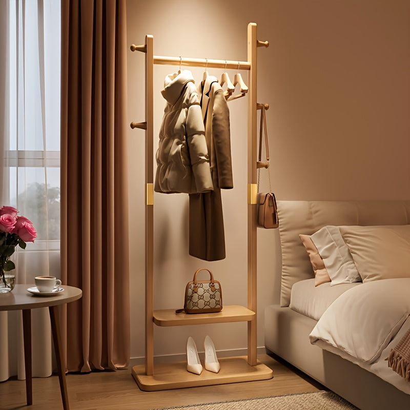 RaumOrdnung: Stendino in legno – organizer autoportante con ripiani, salvaspazio e decorativo per ingresso e camera da letto