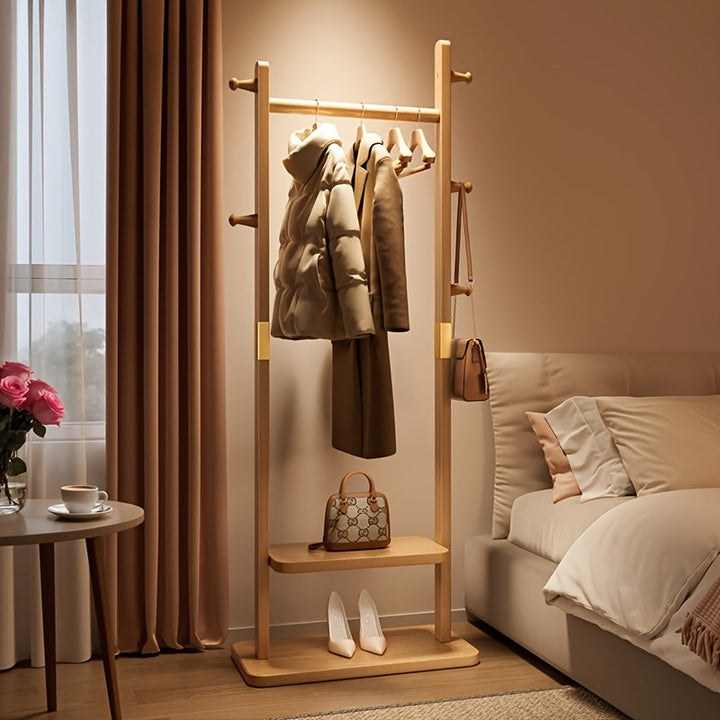 RaumOrdnung: Stendino in legno – organizer autoportante con ripiani, salvaspazio e decorativo per ingresso e camera da letto