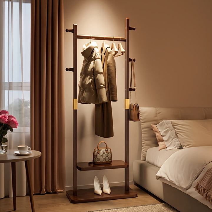 RaumOrdnung: Stendino in legno – organizer autoportante con ripiani, salvaspazio e decorativo per ingresso e camera da letto
