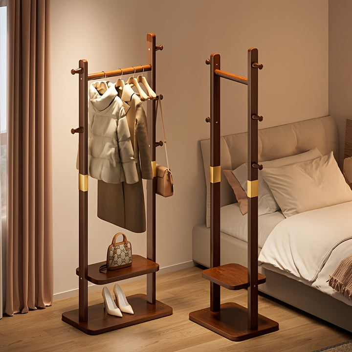 RaumOrdnung: Stendino in legno – organizer autoportante con ripiani, salvaspazio e decorativo per ingresso e camera da letto