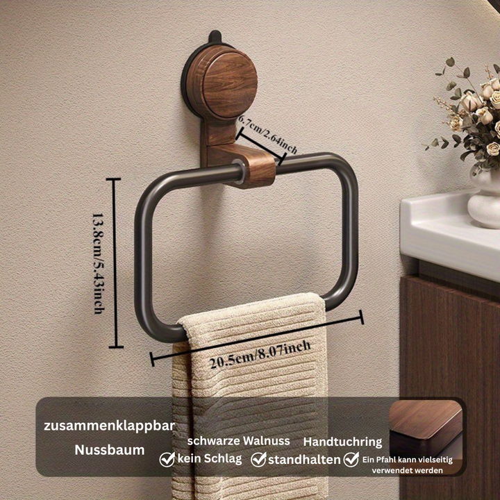 RectaLinie: Porta asciugamani da bagno – elegante supporto in alluminio, stabile e salvaspazio senza forare per bagni moderni