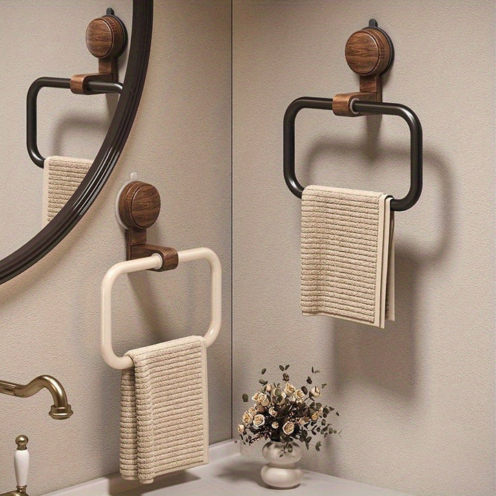 RectaLinie: Porta asciugamani da bagno – elegante supporto in alluminio, stabile e salvaspazio senza forare per bagni moderni