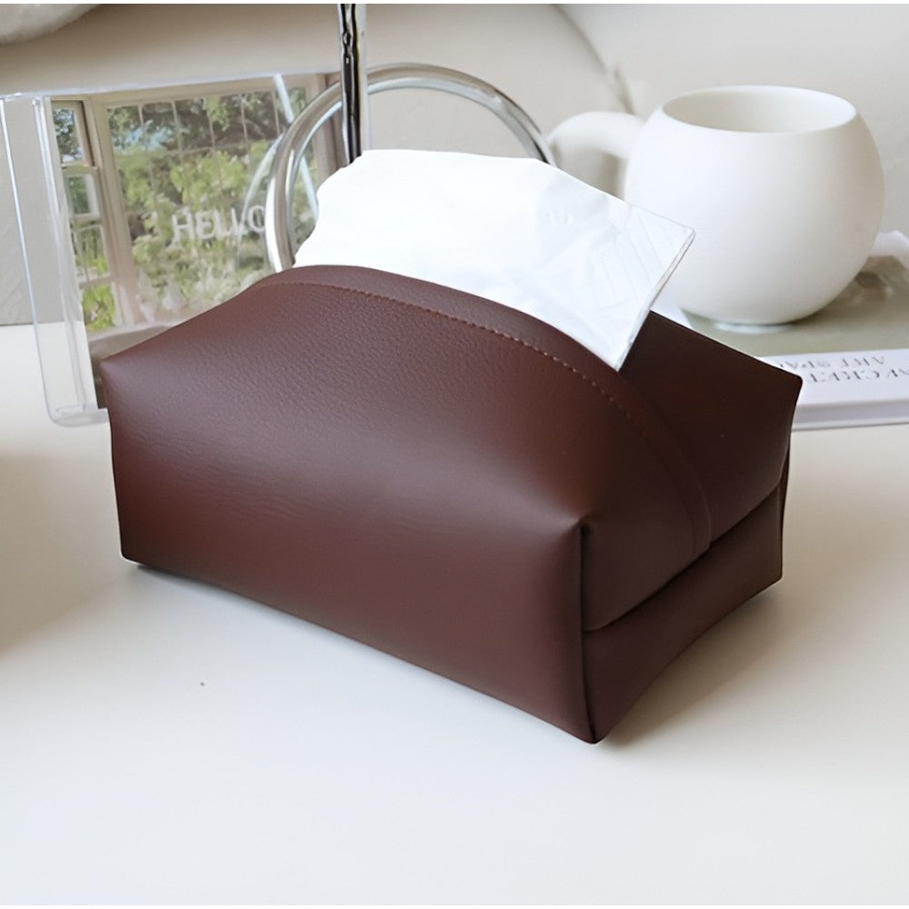 ReinLeder: Porta fazzoletti moderno – resistente, leggero e lussuoso per auto, camera da letto e soggiorno