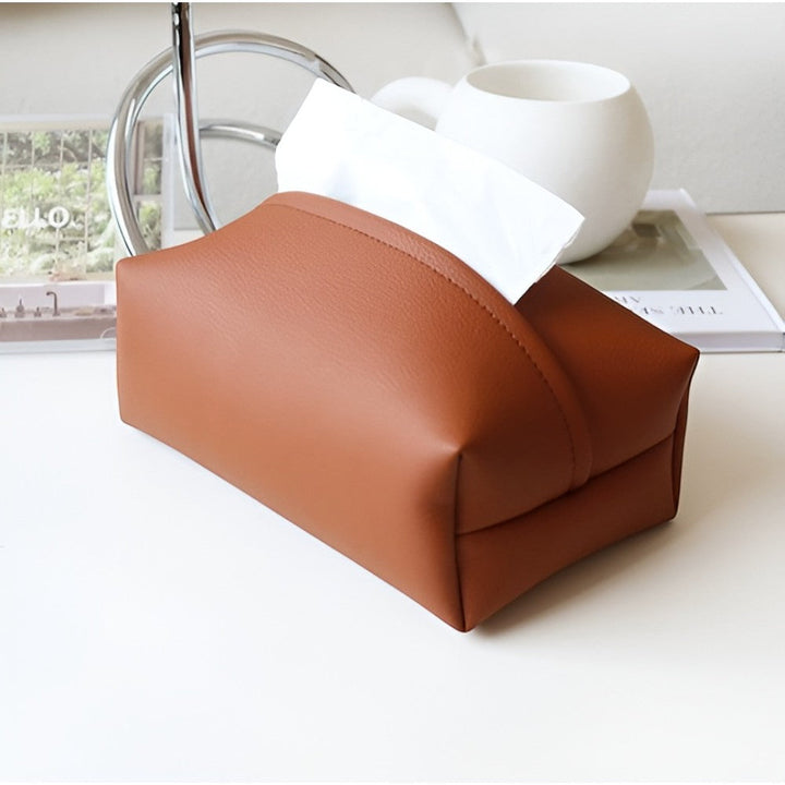 ReinLeder: Porta fazzoletti moderno – resistente, leggero e lussuoso per auto, camera da letto e soggiorno