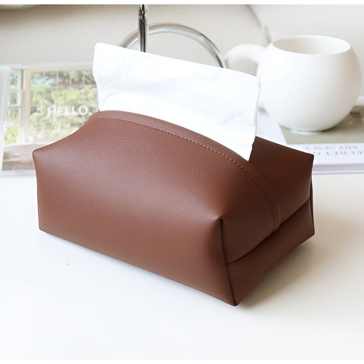 ReinLeder: Porta fazzoletti moderno – resistente, leggero e lussuoso per auto, camera da letto e soggiorno