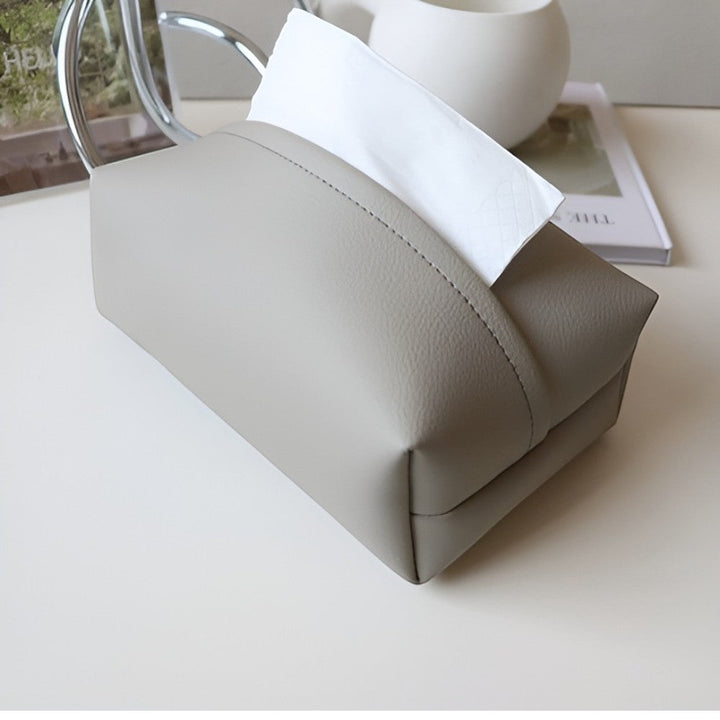 ReinLeder: Porta fazzoletti moderno – resistente, leggero e lussuoso per auto, camera da letto e soggiorno