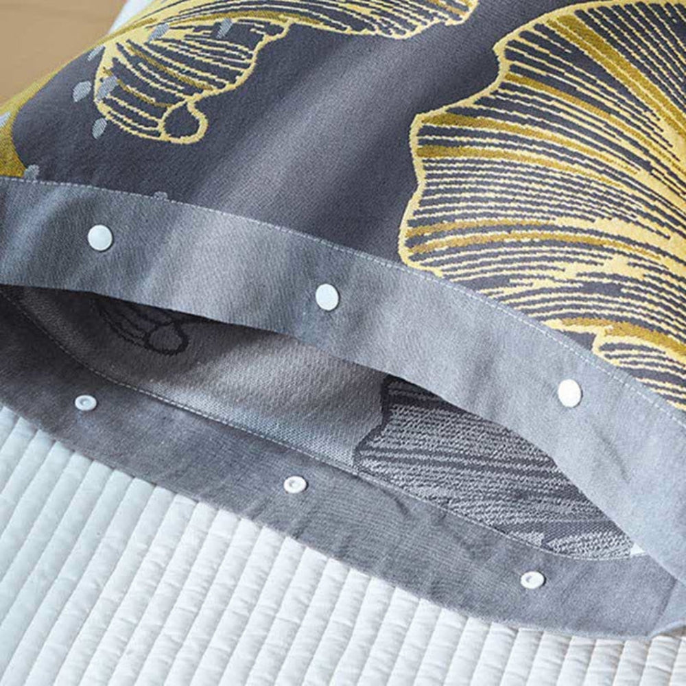 ReineBlume: Fodera per cuscino con stampa floreale e chiusura a bottoni – elegante e durevole (set da 2)
