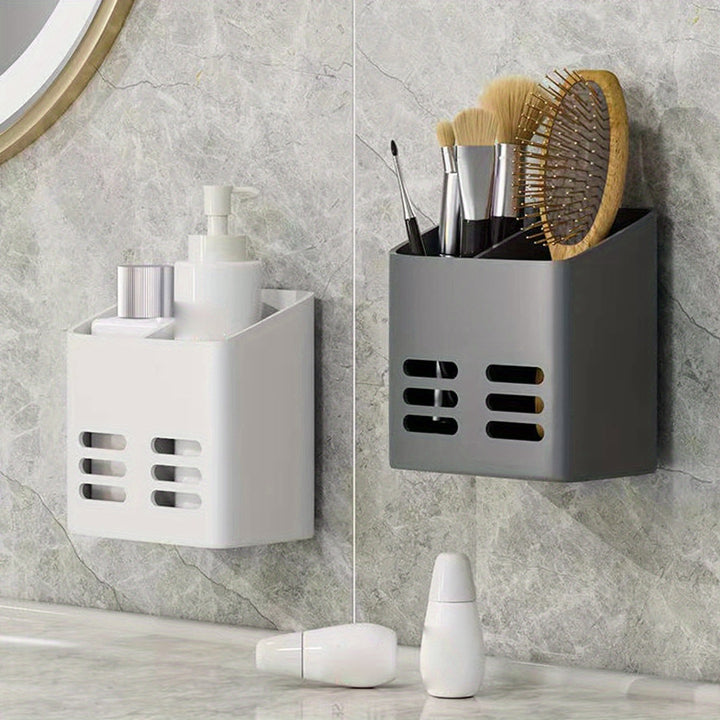 ReinerRaum: Mensola da doccia – mensola in plastica multifunzionale, impermeabile e appesa senza forare per cosmetici e accessori