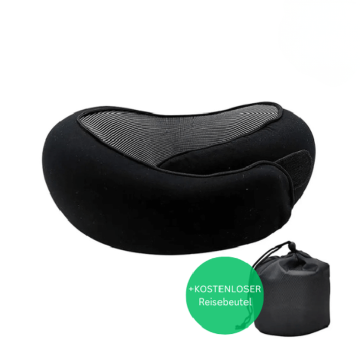ReiseKomfort: Cuscino ortopedico per il collo – Memory Foam ed ergonomico per aereo e ufficio