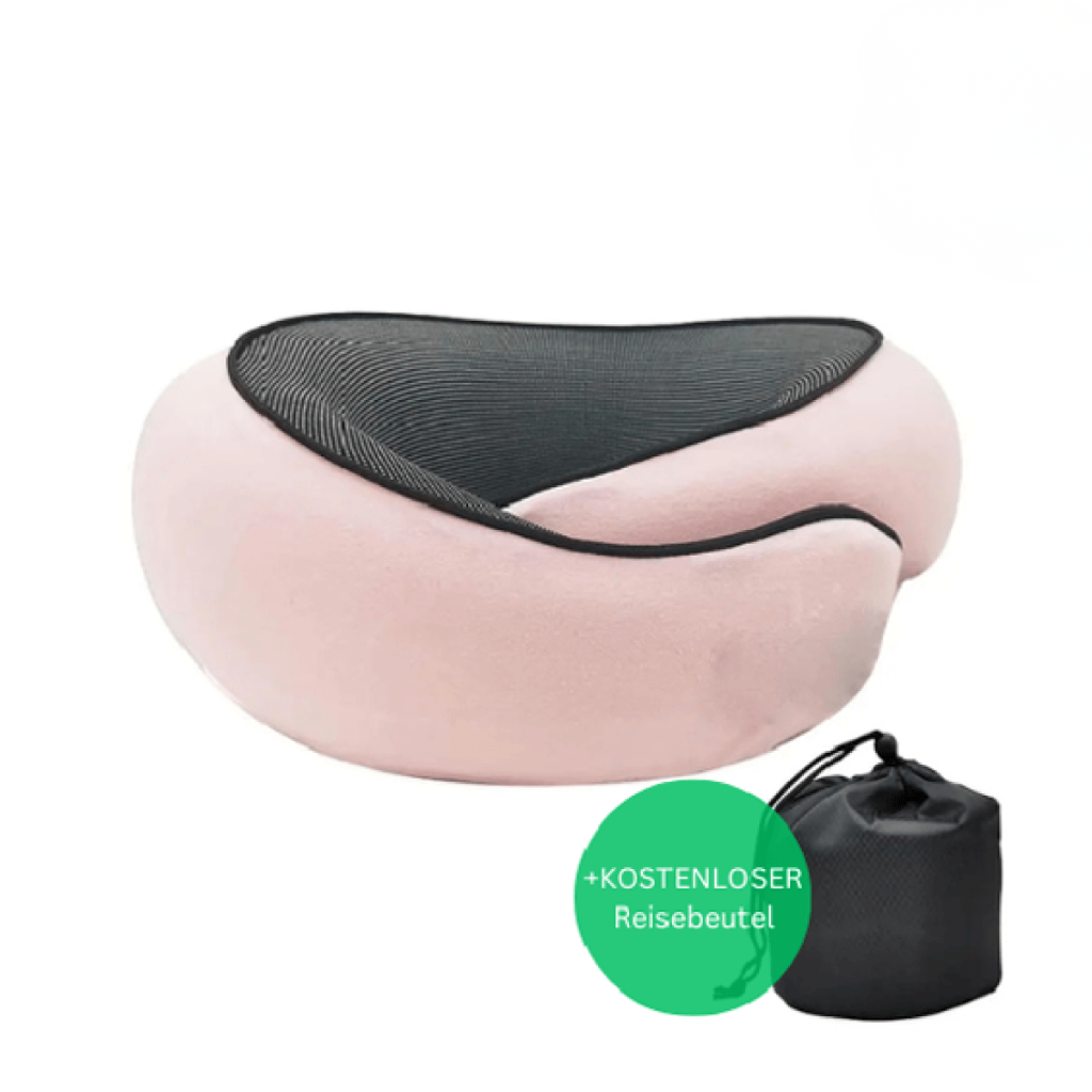 ReiseKomfort: Cuscino ortopedico per il collo – Memory Foam ed ergonomico per aereo e ufficio