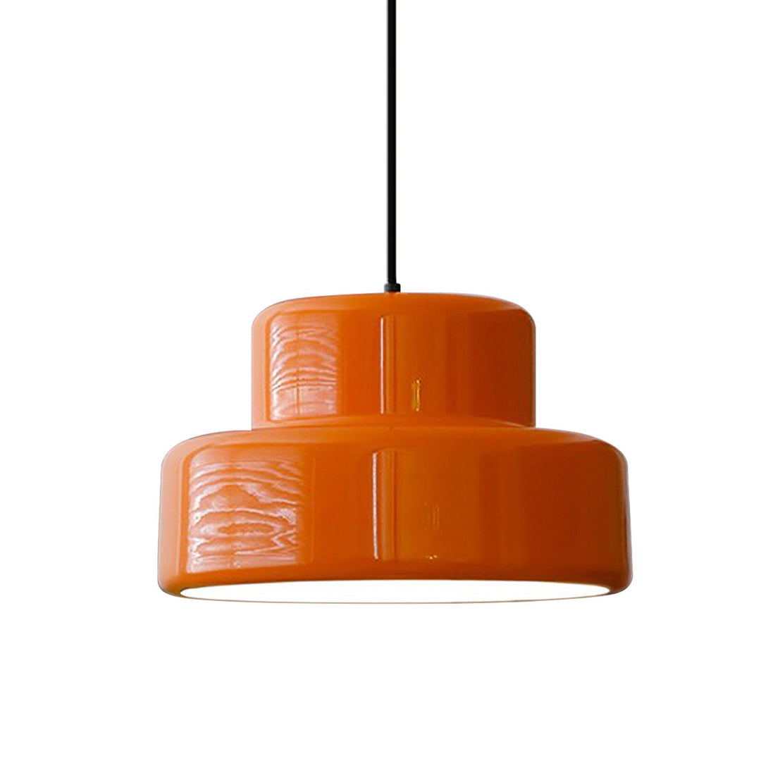 RetroForm: Lampada a sospensione Bauhaus in Arancione