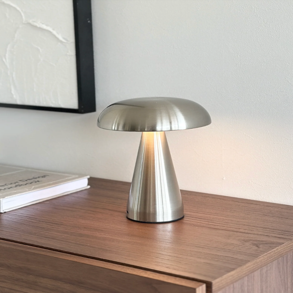 RetroGlow: Lampada da tavolo USB in stile vintage – Lampada da notte LED per camera da letto e ufficio