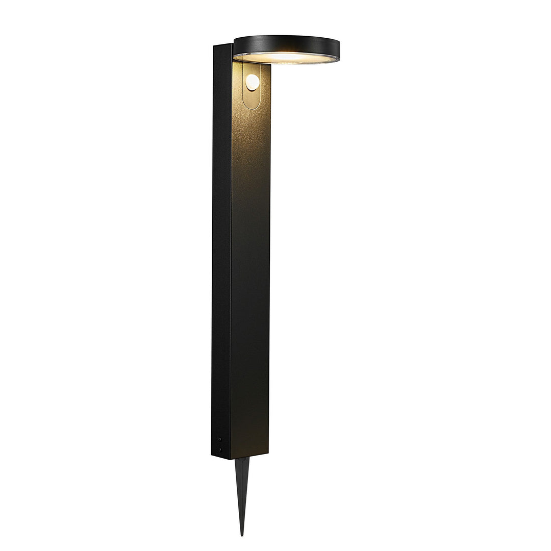 Rica Lampada Solare LED da Giardino Rotonda, Nera