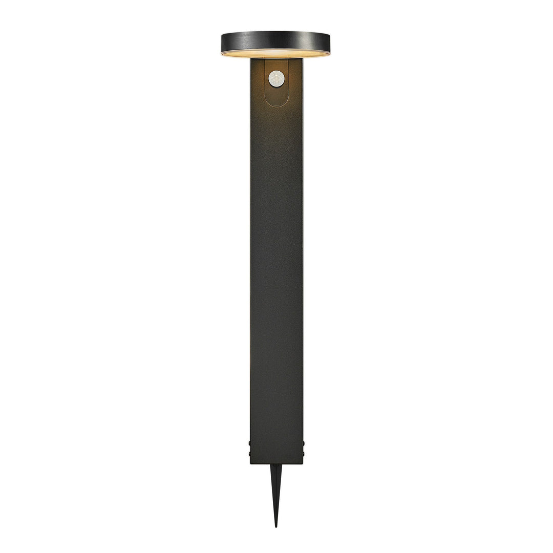 Rica Lampada Solare LED da Giardino Rotonda, Nera
