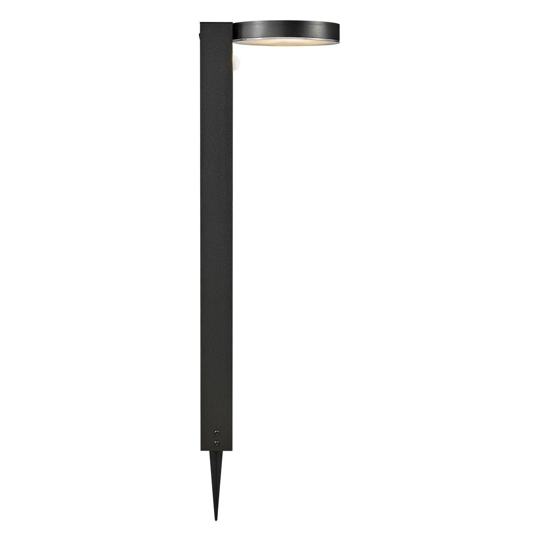 Rica Lampada Solare LED da Giardino Rotonda, Nera