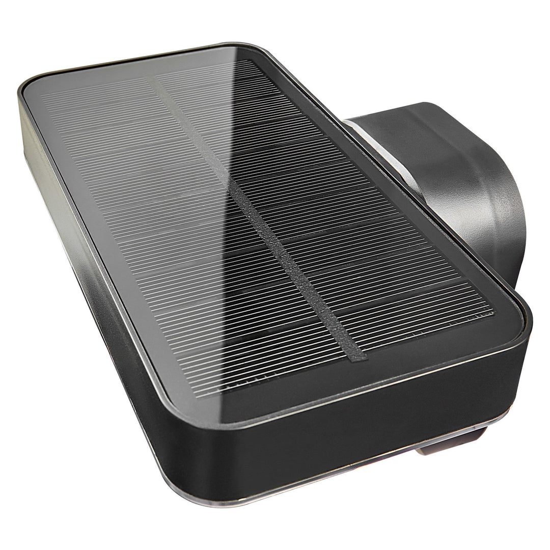 Luce da parete solare LED quadrata Rica per esterni, nera