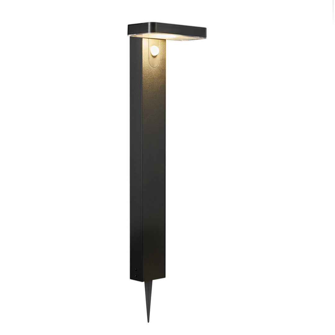 Rica Square LED Giardino Solar Spike Light, Nero