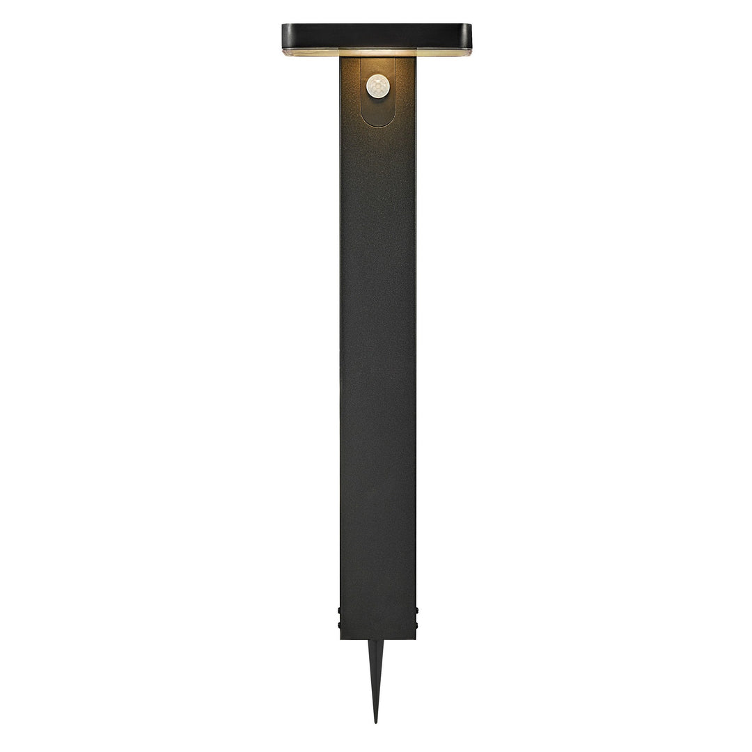 Rica Square LED Giardino Solar Spike Light, Nero