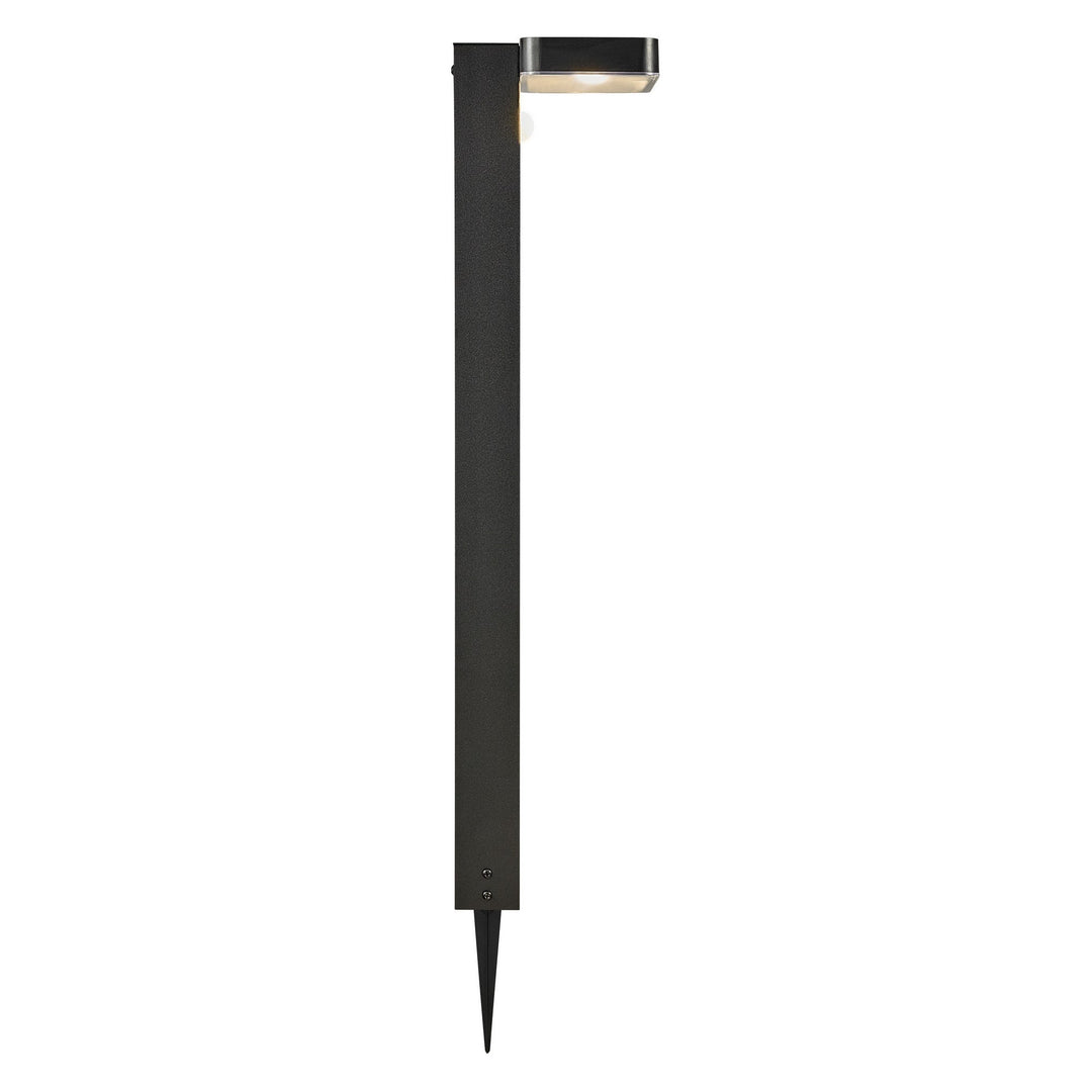 Rica Square LED Giardino Solar Spike Light, Nero