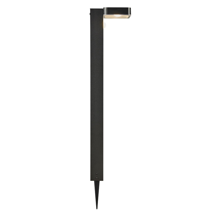 Rica Square LED Giardino Solar Spike Light, Nero