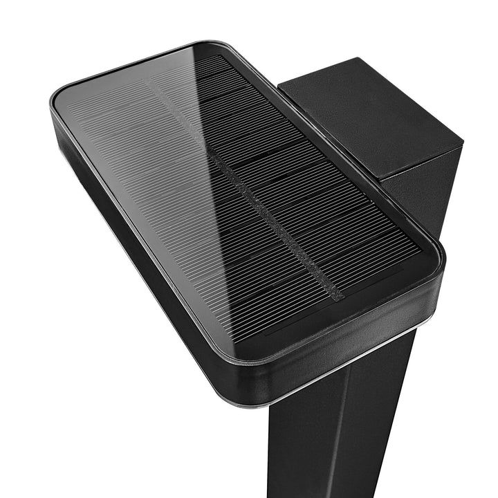 Rica Square LED Giardino Solar Spike Light, Nero