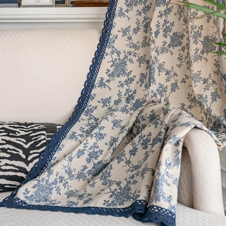 RomantikMaribelle: Tenda in stile country con pizzo floreale – accogliente e decorativa per aree living e camere da letto