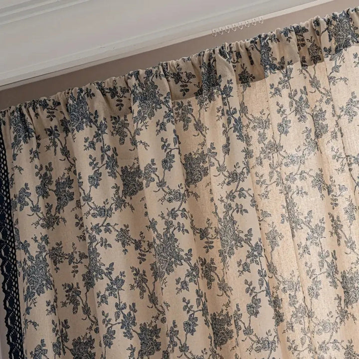 RomantikMaribelle: Tenda in stile country con pizzo floreale – accogliente e decorativa per aree living e camere da letto