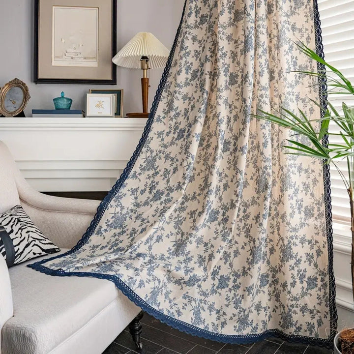 RomantikMaribelle: Tenda in stile country con pizzo floreale – accogliente e decorativa per aree living e camere da letto
